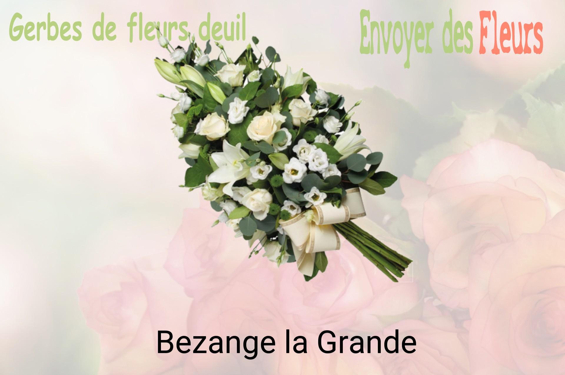 Gerbe de fleurs de deuil livrée à Bezange-la-Grande